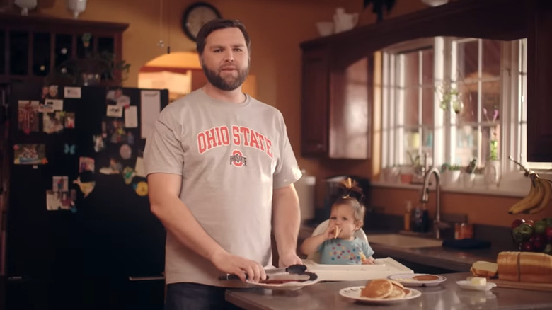 JD Vance cooking breakfast