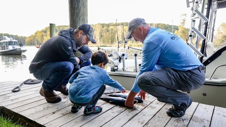 Vance and son fishing