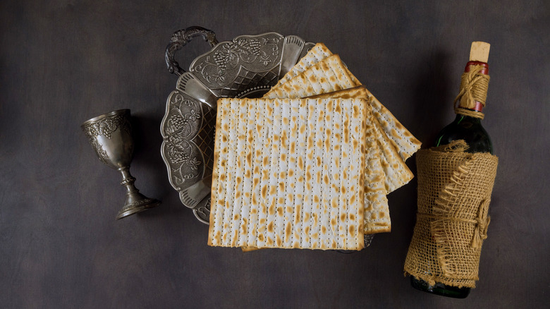 unleavened bread and wine