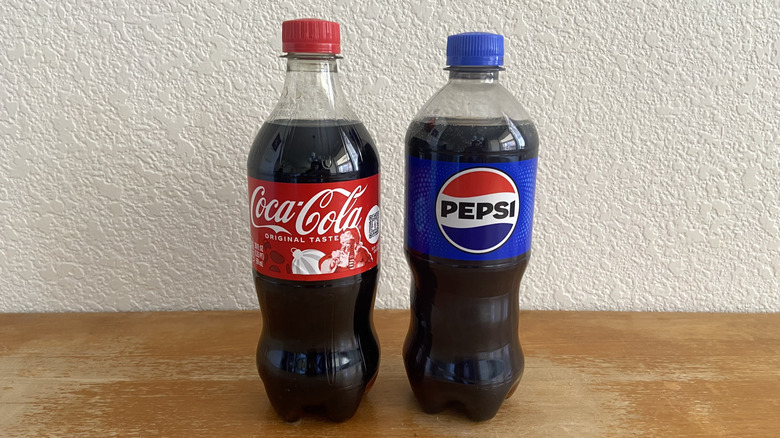 Coke and Pepsi bottles