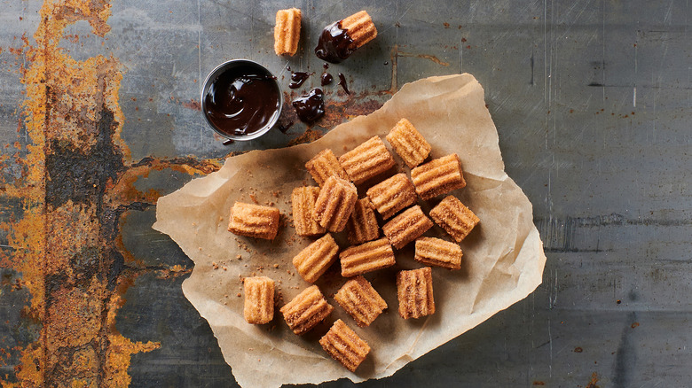 churro bites by George Lopez Tacos