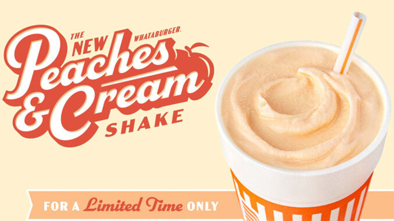 Whataburger Peaches & Cream Shake