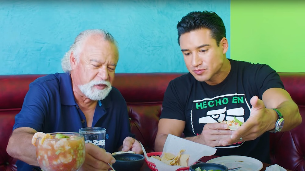 Mario Lopez and his dad