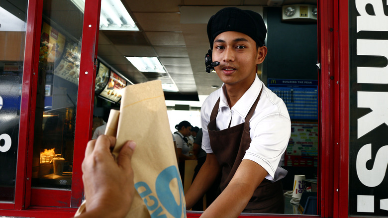 mcdonald's drive-thru employee