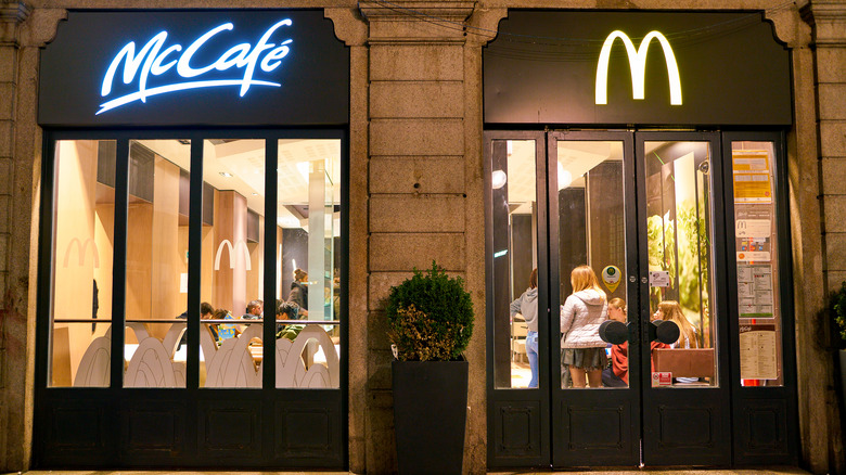 A fancy McCafe in Italy