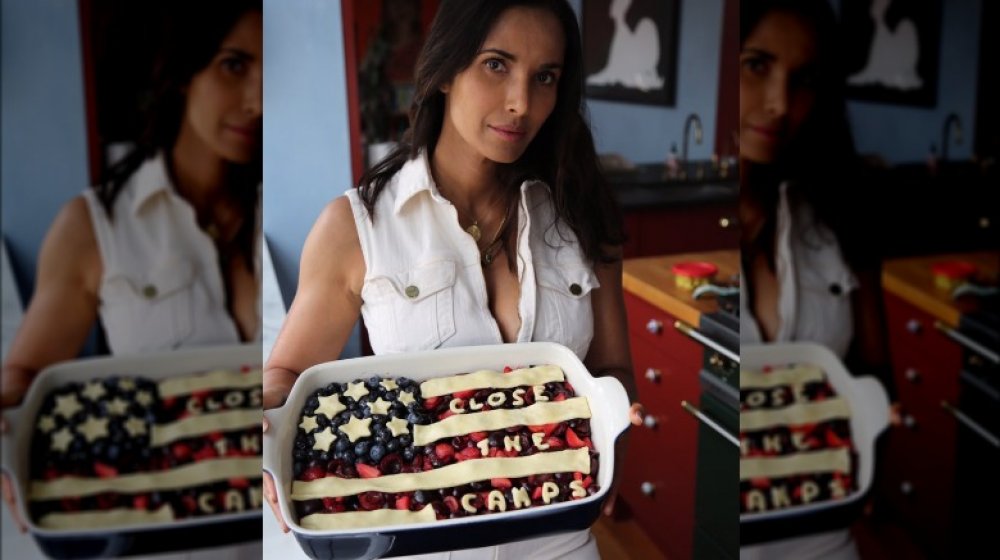 Padma Lakshmi and dessert