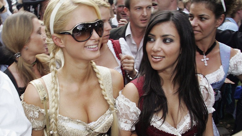 Paris Hilton and Kim Kardashian at Oktoberfest