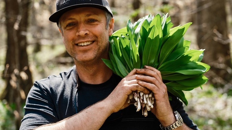 William Dissen foraging for ramps