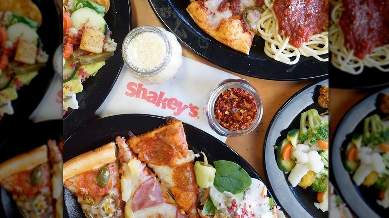 Shakey's pizza, pasta, and salad