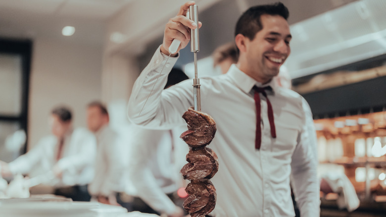 Fogo de Chao gaucho with picanha