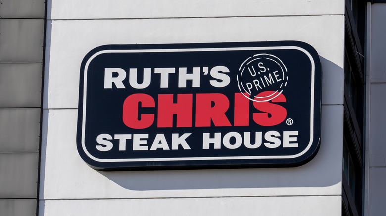 Ruth's Chris sign on white building
