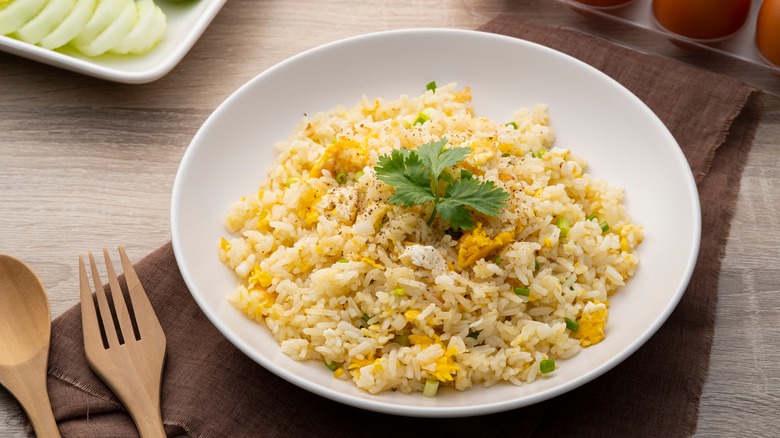 golden egg fried rice