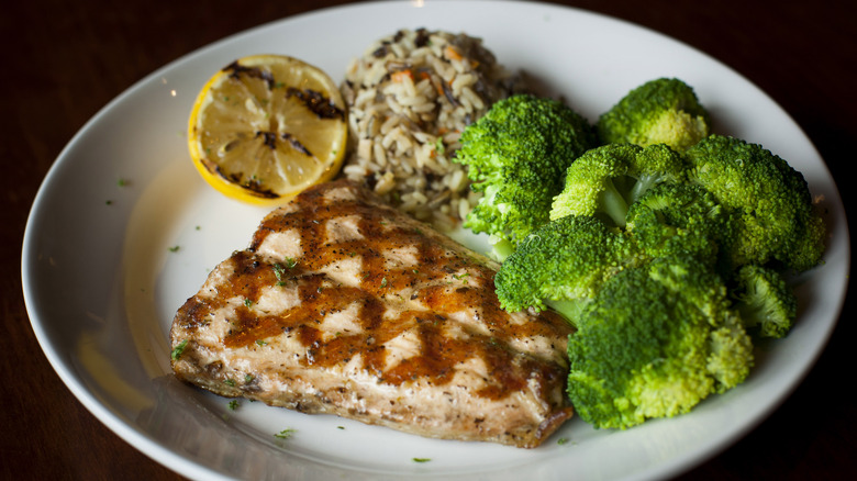 A grilled salmon from Red Lobster