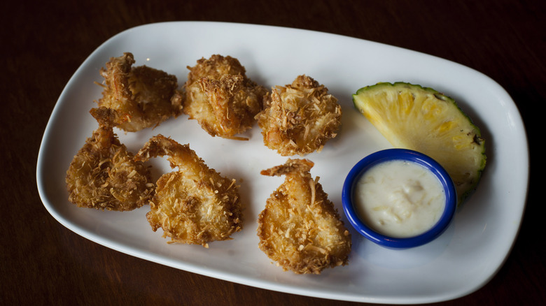 A coconut shrimp dish from Red Lobster