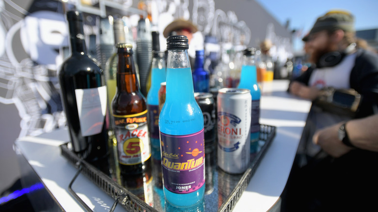 Bottle of Nuka-Cola Quantum on display at Bethesda's E3 stand