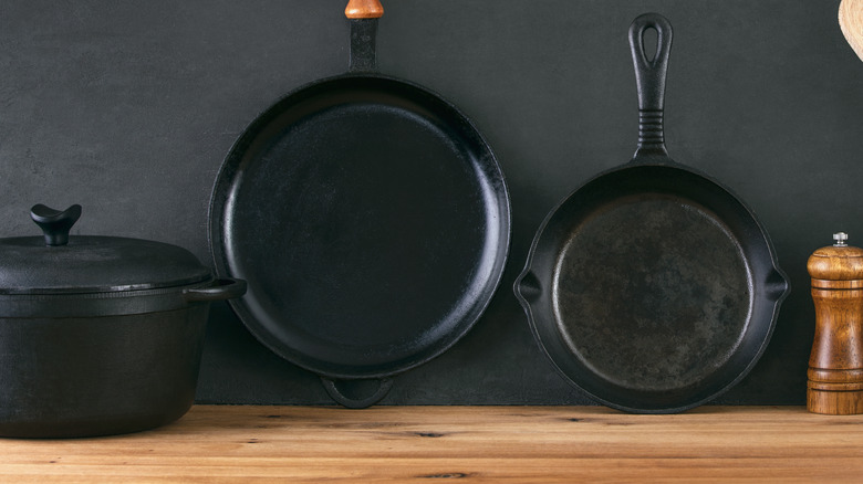 skillets and Dutch oven