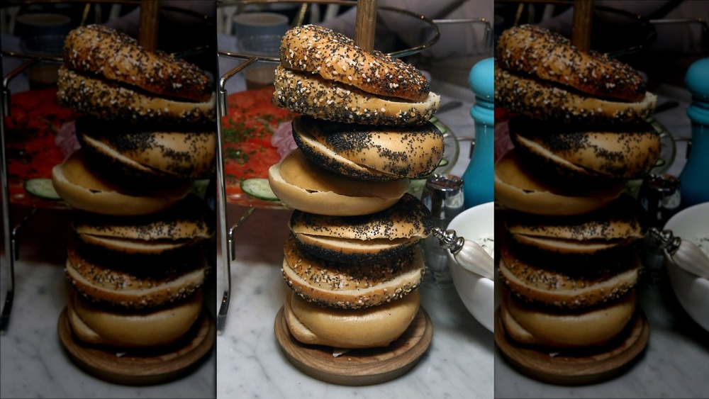 Stack of bagels