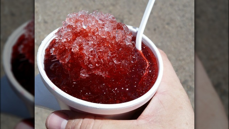 Tiger's Blood snow cone