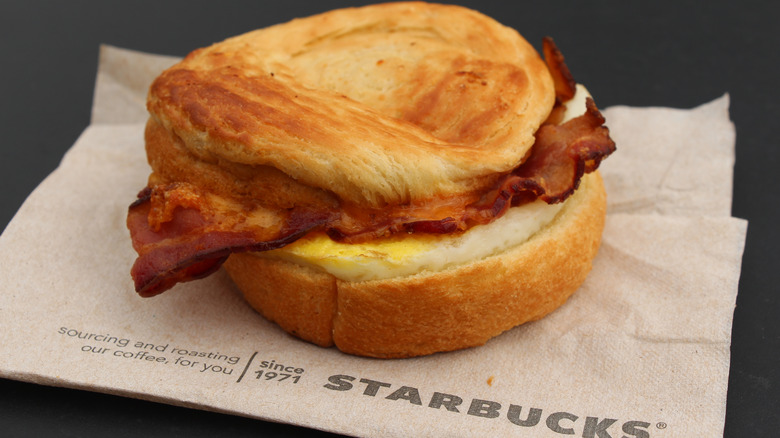 Starbucks breakfast sandwich