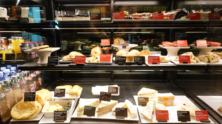 Starbucks fresh food display case 