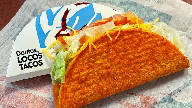 Taco Bell nacho cheese Doritos Locos taco