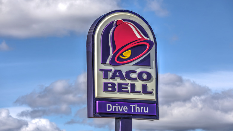 Taco Bell drive-thru sign