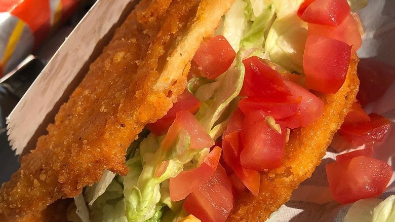 Taco Bell vegan chalupa fresco style