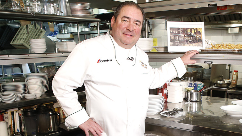 Emeril Lagasse in kitchen