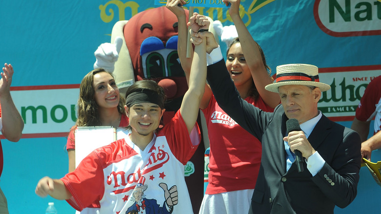 Matt Stonie at Nathan's Hot Dog Eating Contest