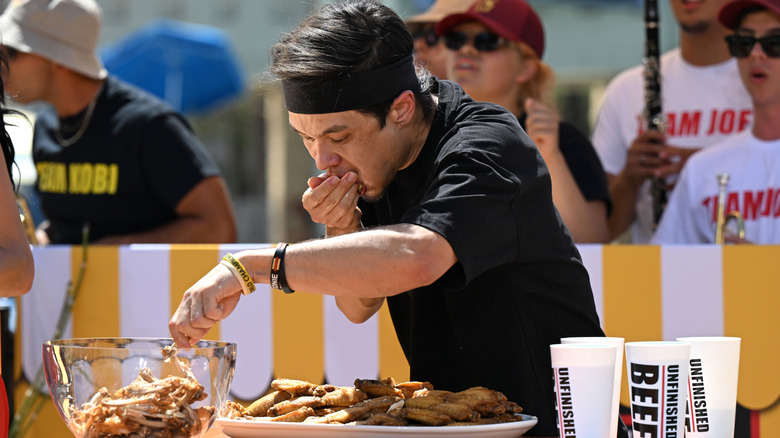 Matt Stonie at eating competition