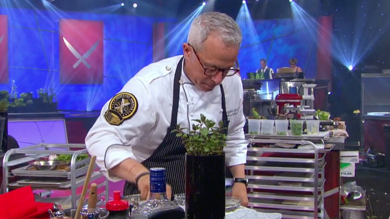 Geoffrey Zakarian on Iron Chef