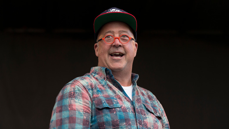 Andrew Zimmern on stage