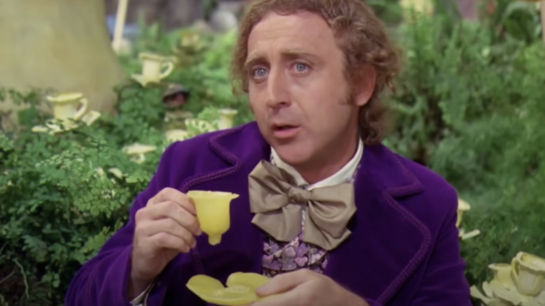 Gene Wilder as Willy Wonka yellow teacup