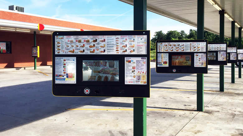 Sonic Drive-In menus