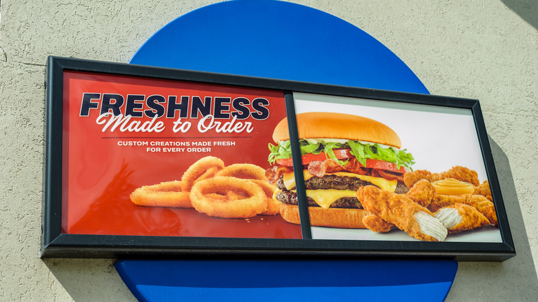 Sonic burger and onion rings