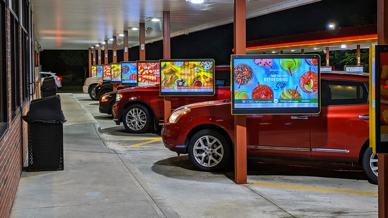 Cars at a Sonic Drive-In