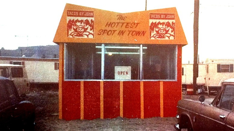 Front shot of original Taco John's stand