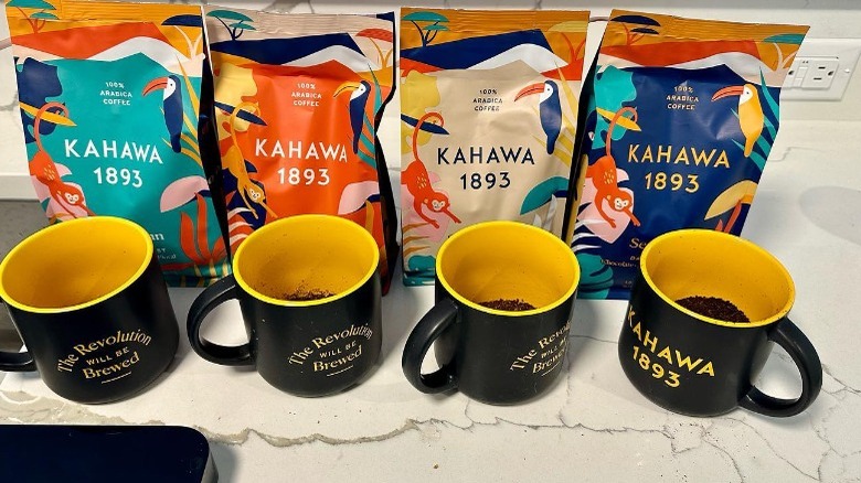 Bags of Kahawa coffee