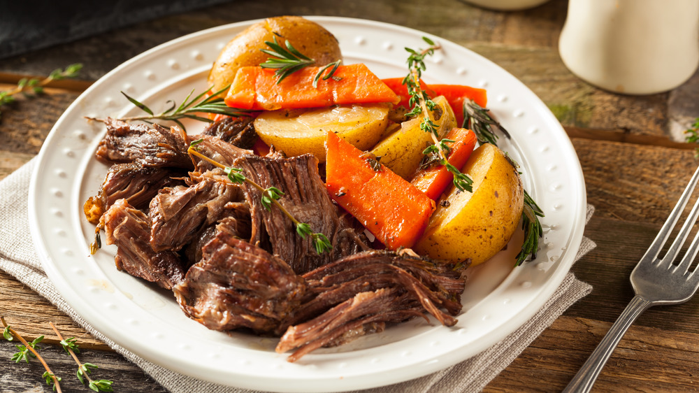 Pot roast with vegetables