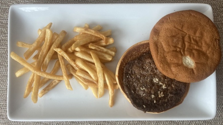 old McDonald's burger and fries