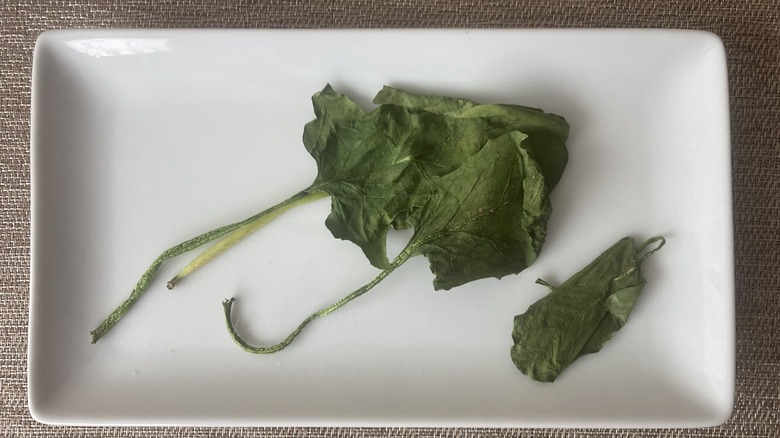 wilted spinach