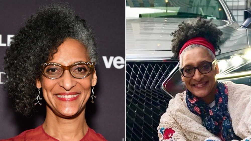 carla hall with and without makeup