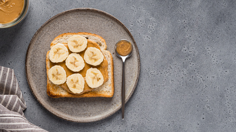 peanut butter and banana sandwich