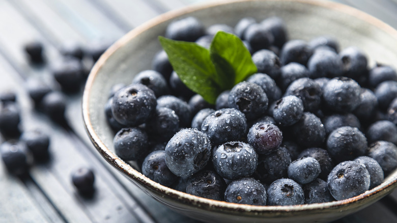 Blueberries in a bowl