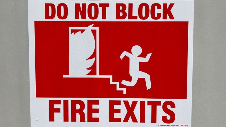 Block the exit.