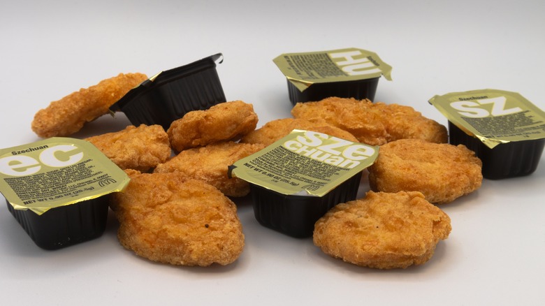 Szechuan Sauce packs and nuggets