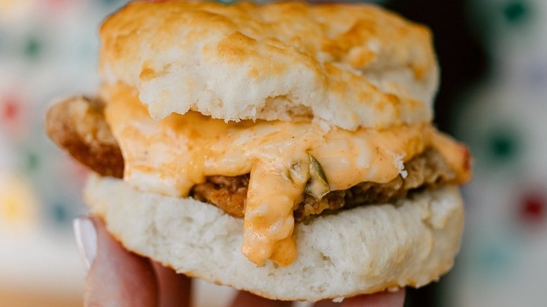 Bojangles' pimento cheese chicken biscuit