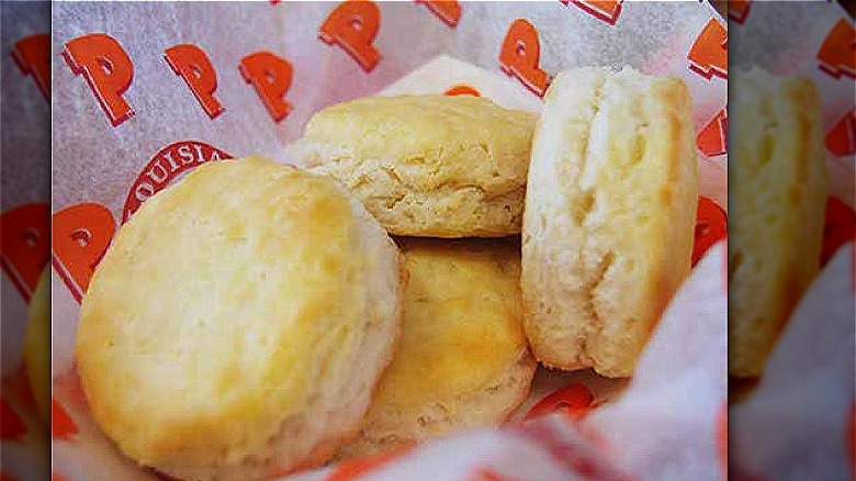 Biscuits in pile
