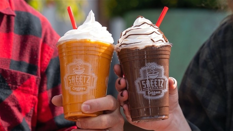 two different Sheetz drinks