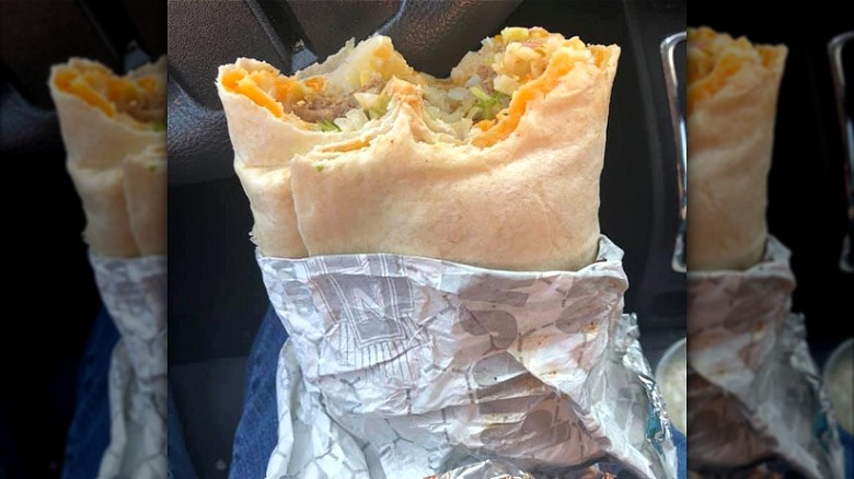 breakfast burrito from Sheetz 